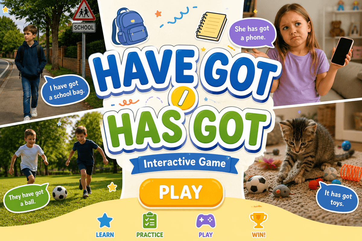 Have got/ has got
