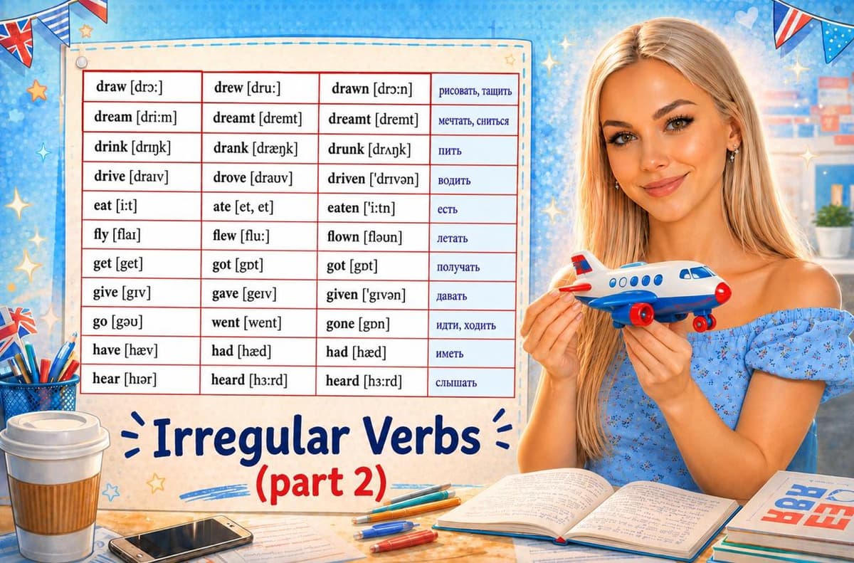 Irregular Verbs Plane (part 2)
