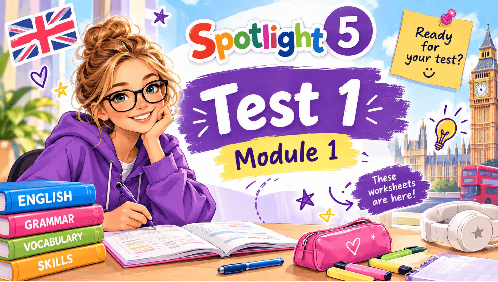 Spotlight 5, Test 1