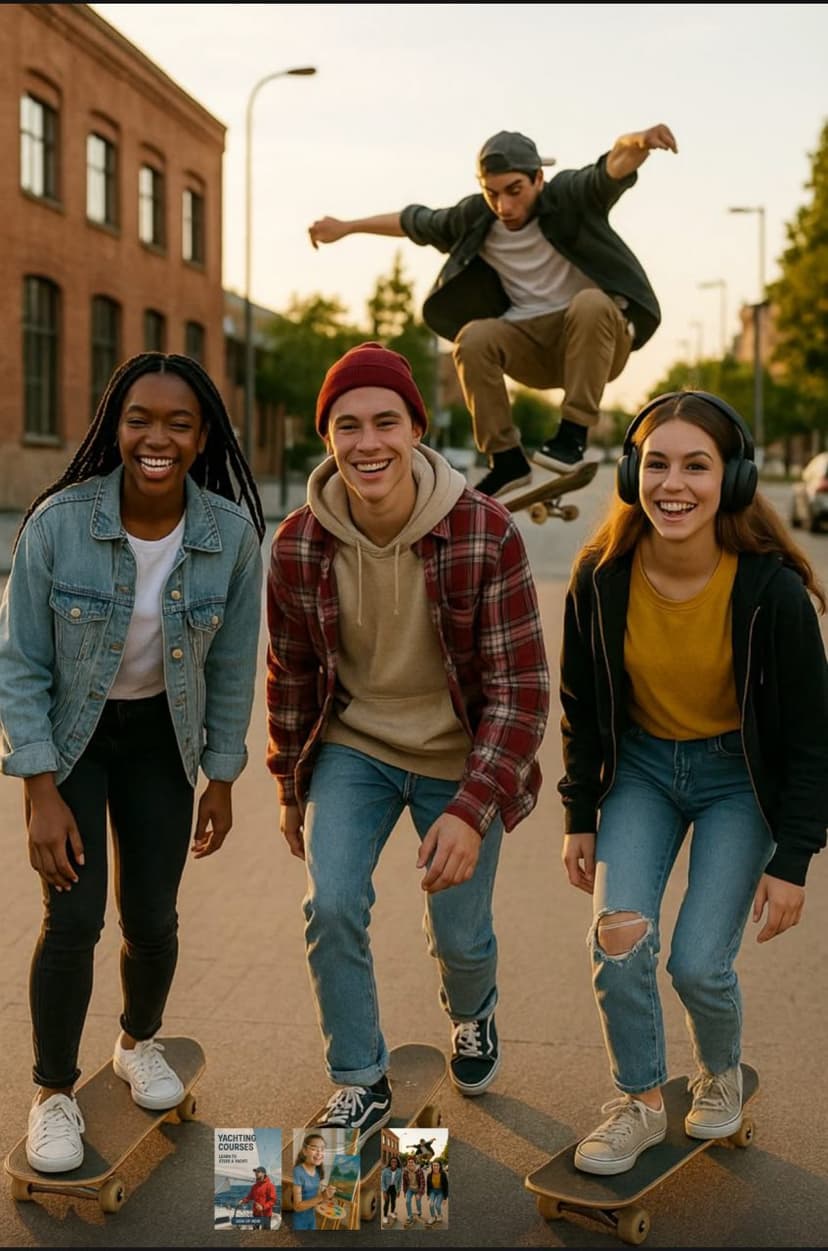 skateboarding